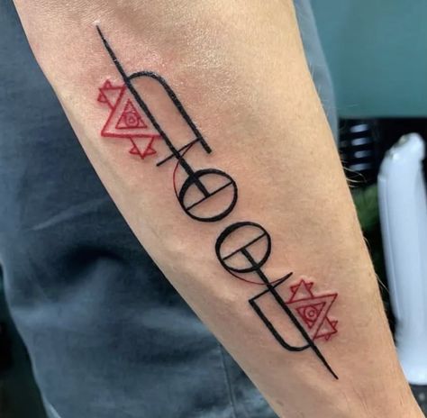 Tool Tattoo Band Art, Pantera Band Tattoo Ideas, Tool The Band Tattoos, Slayer Tattoo Band, Tool Band Tattoos, Tool Tattoo Ideas, Metalhead Tattoo Ideas, Soundgarden Tattoo, Tool Tattoo Band