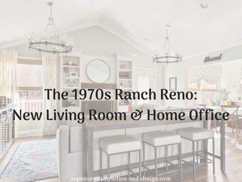 1970s Ranch Reno: A Night-and-Day Living Room Transformation – Superior Construction and Design, LLC | Superior Construction and Design, LLC Raised Ranch Interior Ideas, Ranch House Kitchen, Raised Ranch Remodel, Living Room Addition, Ranch Renovation, Raised Ranch, Living Room Transformation, Room Addition, Ranch Remodel