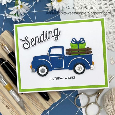 Truck Stampin Up Cards, Stampin Up Truck Punch, Trucking Along Cards, Stampin Up Trucking Along Card Ideas, Su Trucking Along Cards, Stampin Up Trucking Along Bundle, Stampin Up Trucking Along Cards, Stampin Up Trucking Along, Trucking Along Stampin Up Cards