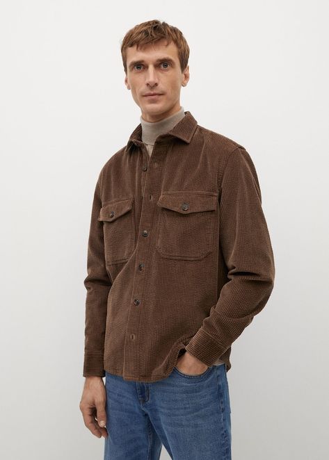 Mens Corduroy Shirt, Corduroy Shirt Mens Outfit, Corduroy Shirt Outfit, Corduroy Shirt Men, Nice Outfits For Men, Long Sleeve Shirt Outfits, Corduroy Overshirt, Shirt Outfit Men, Indian Men