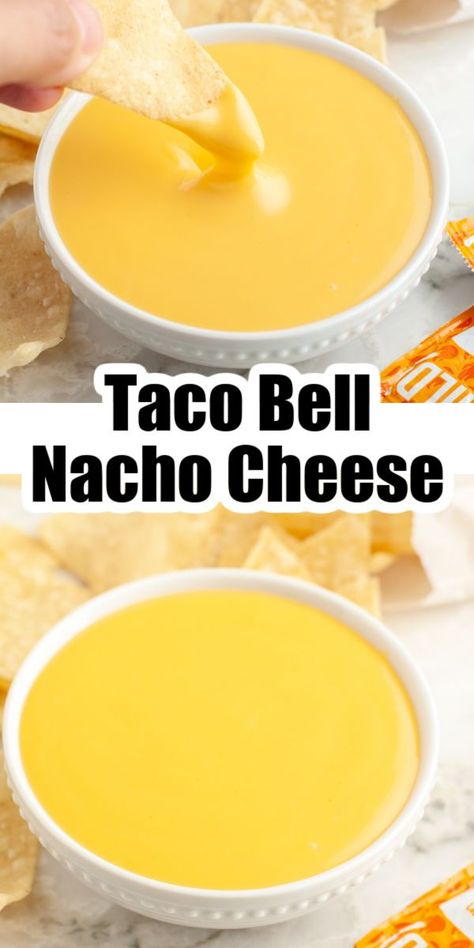 Bowl of cheese sauce. Taco Bell Queso Sauce, Copycat Taco Bell Cheese Sauce, Simple Nacho Cheese Sauce, Velvets Nacho Cheese, Taco Bell Copycat Recipes Sauces, Canned Nacho Cheese Recipe, Home Made Nacho Cheese Sauce, Taco Bell Nacho Cheese Sauce, Copycat Taco Bell Nacho Fries