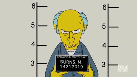 Burns's Mugshot Kid Cartoon Characters, Free Background Check, Funny Mugshots, American History X, Kid Cartoon, Simpsons Drawings, Mr Burns, Anime Heroes, Kids Cartoon Characters