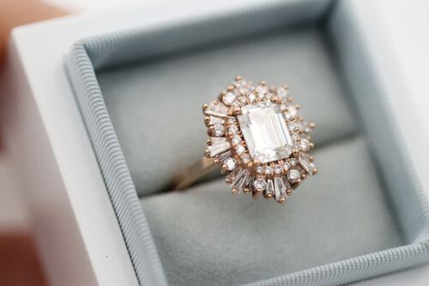 Designs — Heidi Gibson Heidi Gibson, Emerald Cut Moissanite Engagement Ring, Business Clothes, Sun Burst, Engagement Ring For Her, Emerald Cut Moissanite, Dream Engagement, Dream Engagement Rings, To Infinity And Beyond