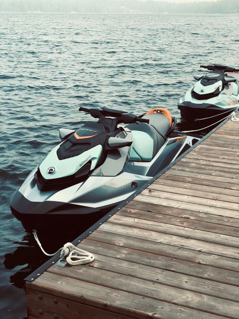 Seadoo Aesthetic, Jet Skiing Aesthetic, Lake Jetski, Jet Ski Aesthetic, Jetski Aesthetic, Seadoo Jetski, Summer Canada, Jet Skies, Jet Skis