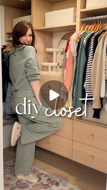 Kelsey Mackall | DIY & Real Life Reno on Instagram: "I transformed my small disorganized closet in just one week with a @modularclosets system. (Gifted) This space is proof that size isn’t always the problem- organization is! With the FREE design help from Modular Closets I was able to get a customized system that would work for me. Assembly and installation was so easy and I absolutely love how the space turned out! -Don’t worry, I kept the disco pants 😂" Hanging Dresses In Closet, Dresses In Closet, Diy Closet System, Modular Closets, Disco Pants, Diy Closet, Closet System, Design Help, One Week