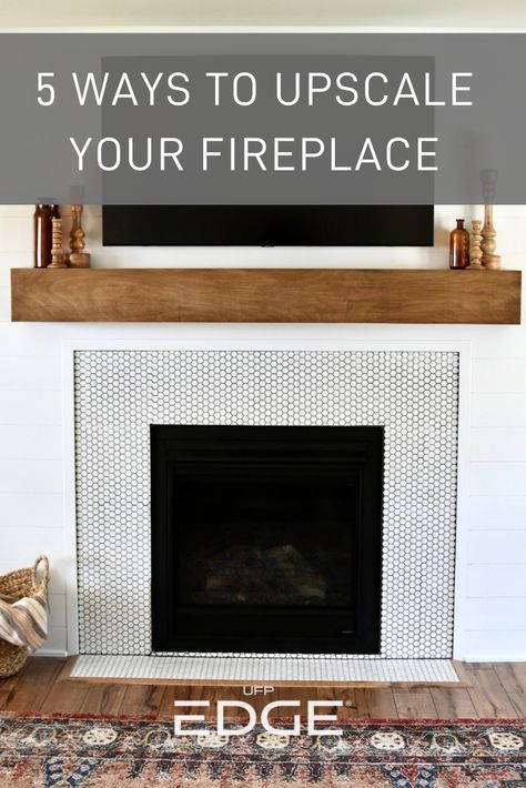 Because the fireplace is a focal point in the home, it’s a space you’ll want to invest time and money in decorating. Although there are many ways to accentuate your fireplace surround, we share our top 5 ideas. Maple Fireplace Surround, White Tile Fireplace Surround, Trim Around Fireplace, Tile Fireplace With Wood Mantle, Herringbone Fireplace Surround, Black Fireplace Surround, Herringbone Fireplace, Wood Mantle Fireplace, Fireplace Trim