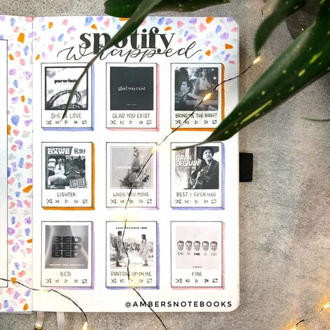 Spotify Wrapped Journal, Journal Spotify, Bullet Journal 2022, Pastel Terrazzo, Bullet Journal Yearly, Spotify Wrapped, So Random, Gavin Degraw, My Playlist