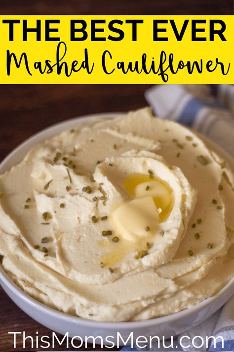 Best Mashed Cauliflower! | This truly is the Best Mashed Cauliflower! It makes an excellent low carb substitute for mashed potatoes. Substitute For Mashed Potatoes, Potato Substitute, Ketogenic Meals, Keto Veggies, Cauliflower Mashed, Mashed Cauliflower Recipe, Smart Eating, Carb Sides, Keto Sides