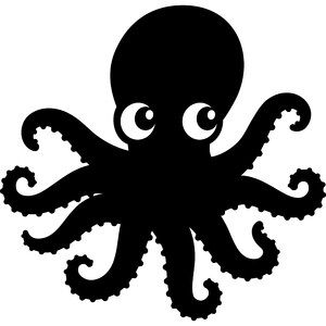 Silhouette Design Store - Browse Promo Silly Octopus, Underwater Animals, 3d Paper Crafts, 3d Cards, Silhouette Design Store, Window Wall, Printable Patterns, All Fonts, Silhouette Design