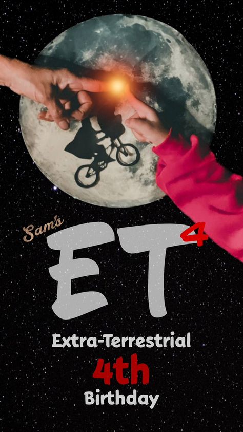 Et The Extra Terrestrial, Movie Birthday Party, Movie Birthday, Extra Terrestrial, 4th Birthday, Party Planning, First Birthdays, Favorite Recipes, Birthday Party