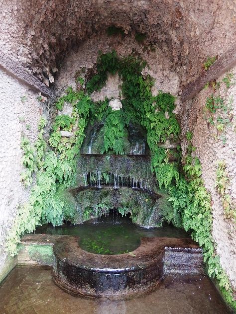 Grotto Garden, Hobbit Garden, Permanent Vacation, Yard Project, Magical Garden, Nature Garden, Water Fountain, Dream Garden, Wikimedia Commons