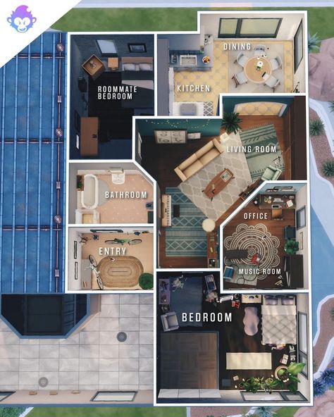 Sims 4 Houses Layout 1 Bedroom, Sims 4 Apartment Layout 3 Bedroom, Sims 4 Houses Layout 2 Bedroom, Sims 4 Two Bedroom House Layout, Apartment Floorplan Sims 4, Sims 4 Floorplan 4 Bedroom, Sims 4 Apartment Layout Eco Lifestyle, Sims 4 Floorplan 20x15, Sims 4 Apartment Inspiration