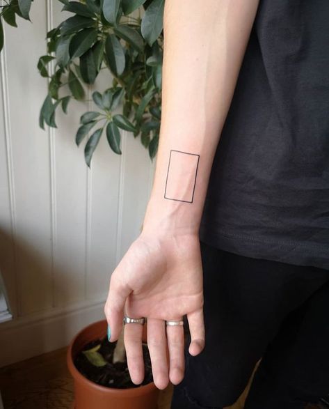 #the1975 #tattooideas #edgy #mattyhealy #boxlogo The 1975 Tattoo Rectangle, You Look So Cool Tattoo, Box Tattoo 1975, The1975 Tattoo, The 1975 Box Tattoo, Box Tattoo Ideas, The 1975 Tattoo Ideas, 1975 Tattoos, The 1975 Tattoo