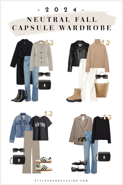 Everyday Fall Outfits Chic, Paris Early Fall Outfits, Fall 24 Capsule Wardrobe, Nyc Capsule Wardrobe Fall, Trendy Fall 2024 Outfits, Fall Packing List Outfits Europe, Japan Capsule Wardrobe Autumn, Autumn 2024 Capsule Wardrobe, 2024 Fall Womens Fashion