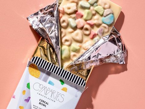 7 Treats to Send to the Cereal Lover In Your Life Gifts For Cereal Lovers, Strawberry Cereal Treats, Cinnamon Life Cereal Treats, Cereal Lover Gift, Krave Cereal Treats, Donuts Gourmet, Best Cereal, Gourmet Chocolates, White Chocolate Bar