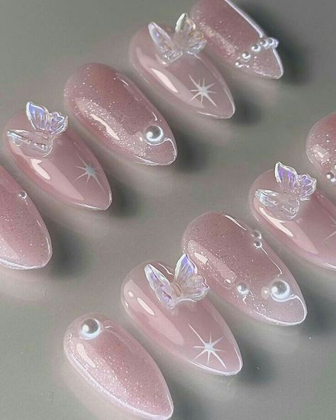 Short Coffin Nails Designs, Elegant Touch Nails, Fake Nails Designs, Hippie Nails, Cute Nail Art Designs, Nail Box, Blush Nails, Really Cute Nails, Nail Art Designs Videos