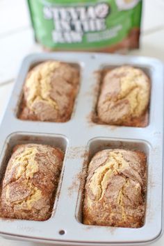 four mini loaves, baked, Amish Friendship Bread Holiday Mini Loaf Breads, Mini Breads For Gifts, Mini Cinnamon Bread Loaves, Mini Bread Loaves Recipes Christmas, Mini Loaves Recipes, Small Loaf Bread Recipes, Mini Loaf Pan Recipes Christmas, Mini Bread Loaves Recipes, Mini Loaves Of Bread