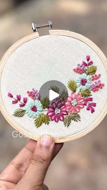 Easter Basket Pattern, Brazilian Embroidery Stitches, Crewel Embroidery Patterns, Bead Stitch, Lazy Daisy Stitch, Border Embroidery, Hand Embroidery Flowers, Learn Embroidery, Brazilian Embroidery