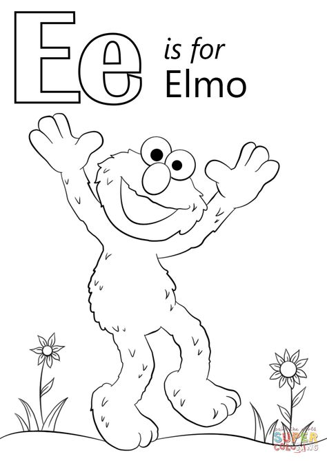 Letter E For Toddlers, The Letter E Crafts Preschool, Letter E Coloring Page Free Printable, Letter E For Preschoolers, Letter E Preschool Crafts, E Is For Craft, Letter E Preschool Activities, Letter E Crafts For Toddlers, E Is For