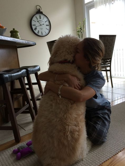 There is nothing I n this world like the love between a human and their dog! Best hugs ever! Dog Hugging Human, Best Hugs, Dogs Hugging, Best Hug, Pose References, Dog Stuff, This World, Pose Reference, Cute Dogs