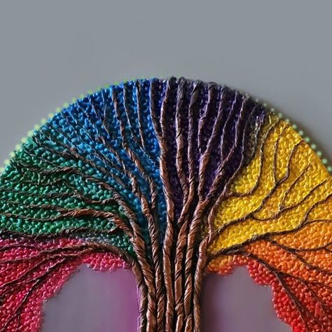 Trending Crafts, Rainbow Tree, Baby Shoot, Best Out Of Waste, Waste Paper, Viral Post, My Youtube Channel, Art Day, Tree Of Life