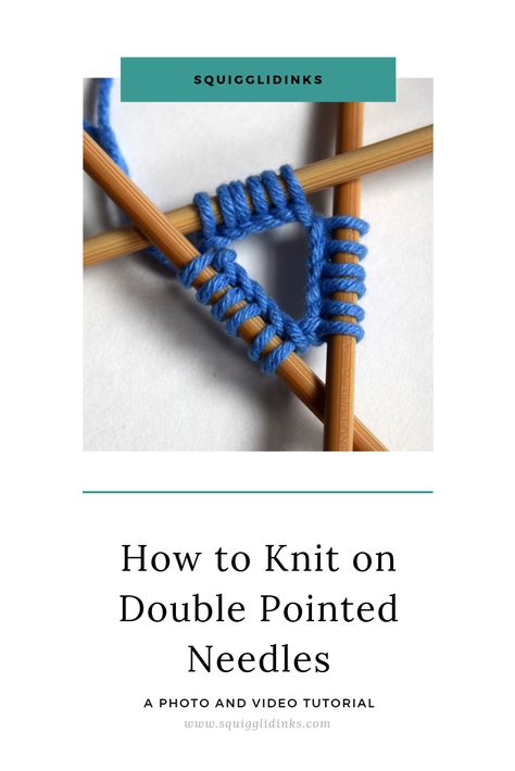 Miniature Knitting, Knitting Hacks, Knitting Instructions, Hand Crochet Baby Blanket, Double Pointed Needles, Learn How To Knit, Knitting Videos, How To Knit, Knit In The Round