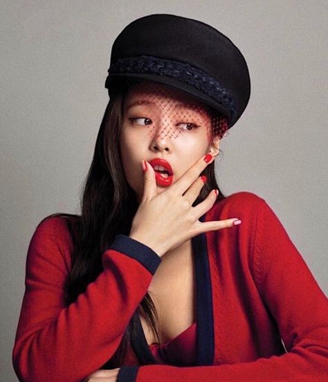 Jennie Red, Blackpink Jennie, Red, Black