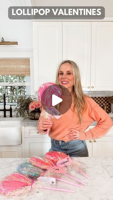 Jessie Jane Daye on Instagram: "DIY Lollipop Valentines 💘 This is a super easy project and you can really use any paper or plastic plates you like. Make sure to use a firm straw or dowel for the lollipop stick 💘 If you make them please tag me so I can share! 

What you need:
6-8” plastic or paper plates
9” straws or wood dowels 
Clear tape
Hot glue
Daye and Co. Shred
Iridescent Cello or tissue paper 
Ribbon
Felt hearts are from @michaelsstores 

Tips:
💘 A low temp. glue gun works better with plastic plates because it won’t melt the plate when you add the straw.

💘 I used heavy duty straws for this project, because I wanted to be able to actually hold the lollipop upright. A dowel would work well too.

💘 I used 6” clear plastic plates ($0.50 per) in this video. I have also made this wi Lollipop Paper Plate, Paper Plate Lollipops, Iridescent Cellophane, Lollipop Valentines, Diy Lollipop, Valentine Sweets, Straw Valentine, Clear Plastic Plates, Lollipop Favors