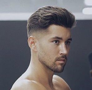 Mid Fade - Slick back New Hairstyle For Men 2023, Mens Skin Fade Haircut Medium, Slicked Back Mens Hair, Slicked Back Side Part Men, Mid Fade Slick Back Men, Smart Hairstyles Men, Low Fade Slick Back, Men’s Mid Fade Haircut, Mid Fade Men