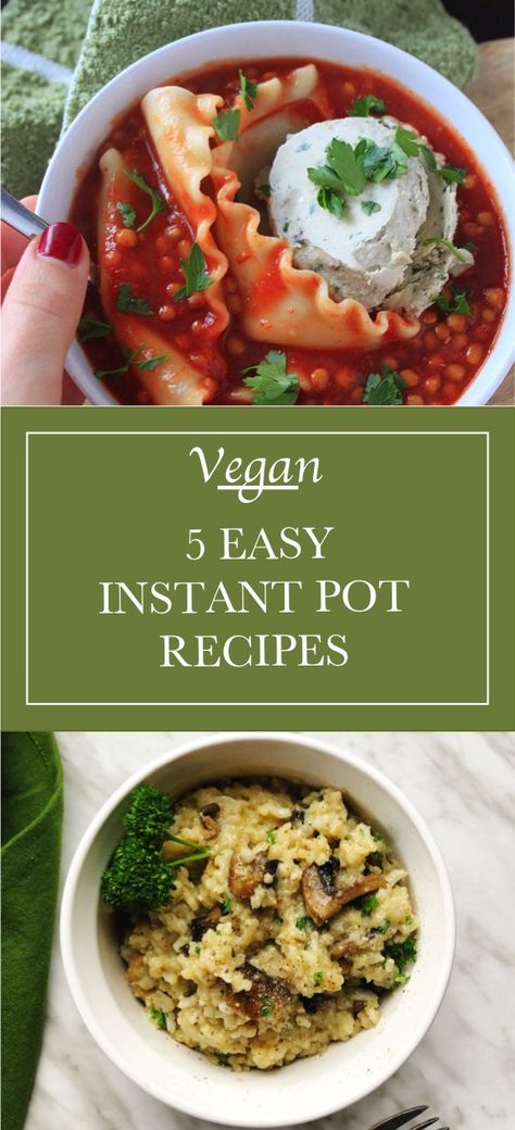 Vegan Instapot Recipes, Ninja Foodi Recipes, Vegan Instant Pot, Vegan Instant Pot Recipes, Vegetarian Instant Pot, Easy Vegan Recipes, Pot Recipes Easy, Vegan Pasta Recipes, Vegan Soup Recipes