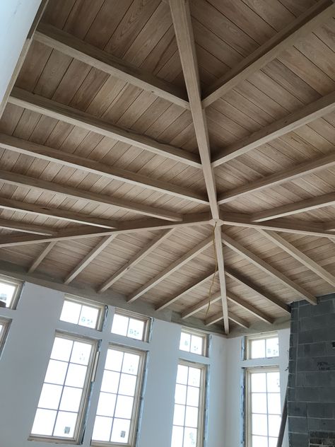 Beam On Ceiling, Pho Wood Beams, Cypress Wood Ceiling, Cypress Porch Ceiling, Cypress Ceiling, Hand Hewn Box Beams, Porch Beams, Box Beam Ceiling, Box Ceiling