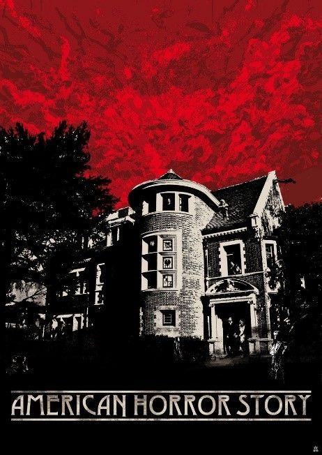 Ahs Aesthetic Poster, American Horror Story Poster, Ahs Season 1, American Horror Story Art, Evan Peters American Horror Story, American Horror Story 3, Horror Posters, The Mansion, Poster Room