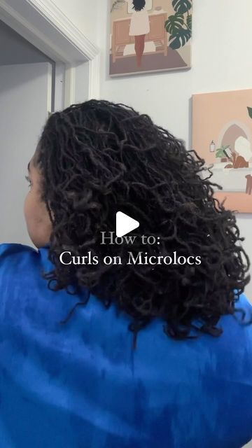 Curl Micro Locs, Curled Micro Locs, Medium Length Locs Black Women, Microlocs Curls, Microloc Styles, Microloc Journey, Curl My Hair, Curl Mousse, Micro Locs