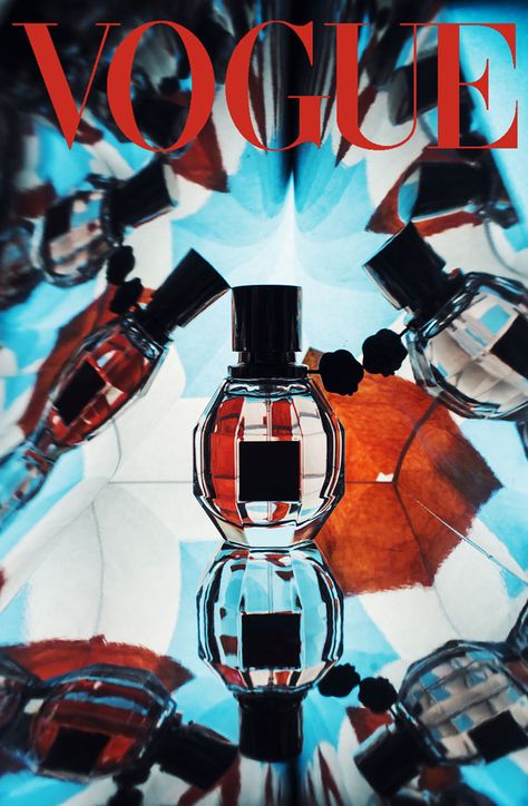 PERFUME BOTTLE :: Vogue Kaleidoscope Still Life - by Pauline Gallois, via Behance Life Magazine Covers, Fragrance Bottle, Vogue Covers, Photography Projects, Beauty Business, Editorial Illustration, Vogue Paris, Ad Design, Bottle Design