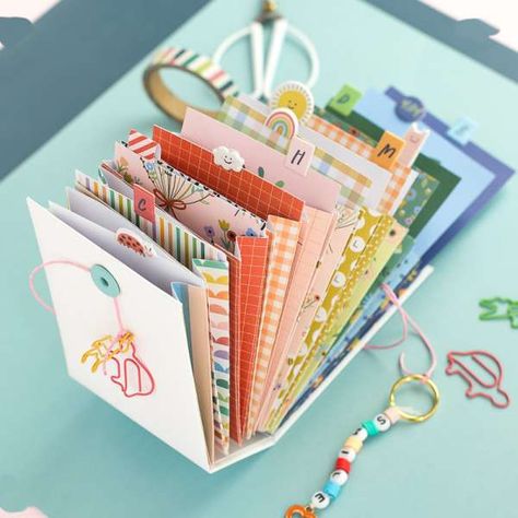 S Crafts For Preschoolers, Crafting For Adults, Baby Scrapbook Album, Letter Crafts, Diy Scrapbook Album, Quilled Creations, Mini Albums Scrap, Mini Album Tutorial, Relax And Unwind