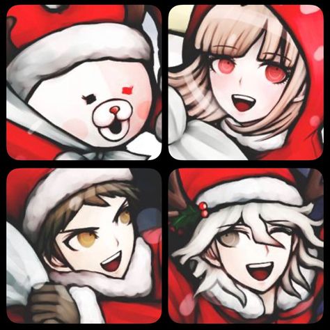 Winter Matching Pfp, Christmas Anime Pfp, Christmas Pfp Matching, Pfp Danganronpa, Danganronpa Matching Icons, Danganronpa Wallpaper, Pfp Images, Danganronpa Pfp, Danganronpa Matching