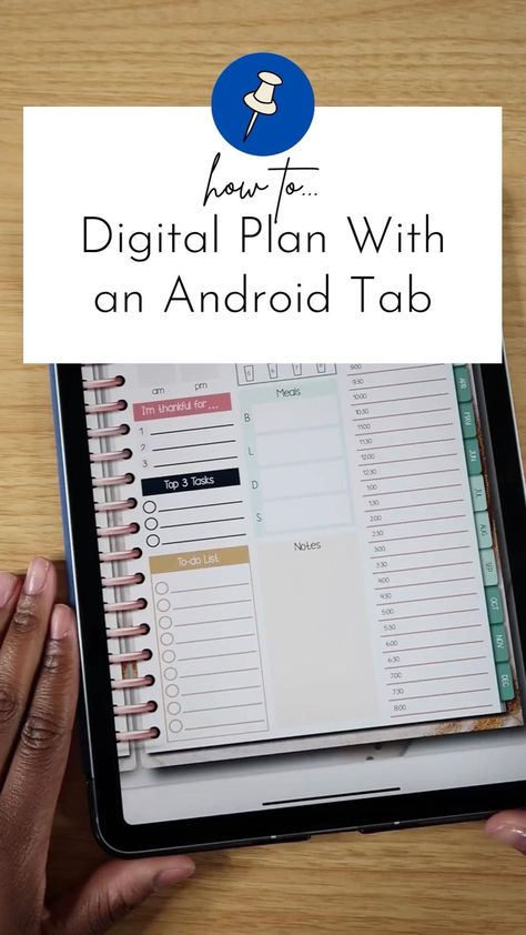 How to Digital Plan With an Android Tablet digitalbujo #cutedailyplannertemplate #agendaorganizationideas #plannerdeestudos👌. Planner Online, Tablet Organizer, Planning Hacks, Interactive Calendar, Samsung Notes, Planner Writing, Online Planner, Technology Lessons, Ultimate Planner