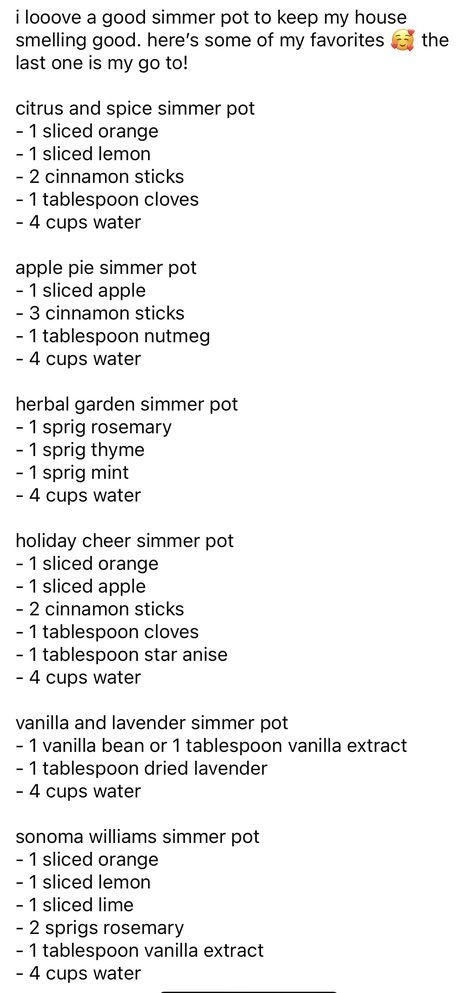 Slow Cooker Potpourri Recipes, Sickness Simmer Pot, Diy Christmas Scents House Smells, Aroma Pot Recipes, Fresh Simmer Pot Recipes, Pet Safe Simmer Pot, Simmer Potpourri Recipes, Pumpkin Simmer Pot, Drinkable Simmer Pot