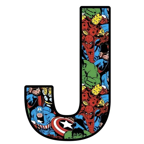 Marvel Letters, Avengers Party Decorations, Superhero Alphabet, Superhero Letters, Avengers Room, Avengers Party, Scrapbook Boys, Art Studio At Home, Alphabet Art