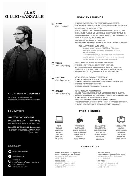 Architectural Resume European Cv Format, Architect Profile Design, Cv Design For Architects, Architectural Cv Design, Architectural Cv Resume Architects, Cv Designer Graphic, Creative Cv Ideas, Architectural Resume, Resume Architecture