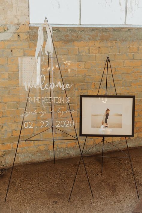 Black metal easels come in two sizes, small easel is 46" tall, large easel is 58" tall. Photo: @bvillagraphotography Venue: @thebrightbuilding  Vinyl: @nieldfam7 Large Easel, Grad Decor, Church Anniversary, Small Easel, Metal Easel, 16x20 Frame, Easels, Sign Display, Display Stands