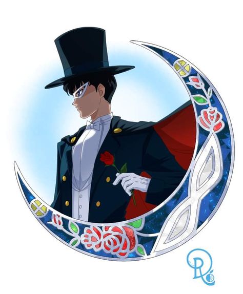 Tuxedo Mask Tattoo, Tuxedo Mask Wallpaper, Toxido Mask, Sailor Moon Mamoru, Drachea Rannak, Sailor Moon Party, Sailor Moon Tuxedo Mask, Prince Endymion, Sailor Moon And Tuxedo Mask