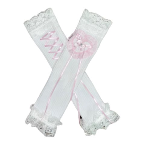 Arm Warmers Png, Coquette Gloves, Landmine Girl, Valentines Bows, Ribbon Fashion, Coquette Princess, Bows Ribbon, 일본 패션, The Cardigans