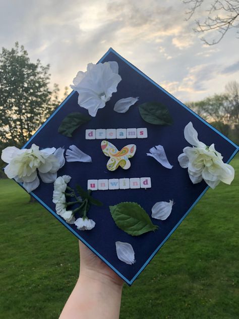 Fleetwood Mac Graduation Cap, Aesthetic Graduation Caps, Aesthetic Graduation Cap Designs, Fleetwood Mac Rhiannon, Graduation Cap Designs Aesthetic, Rhiannon Lyrics, High School Graduation Cap, Dream L, Grad Caps