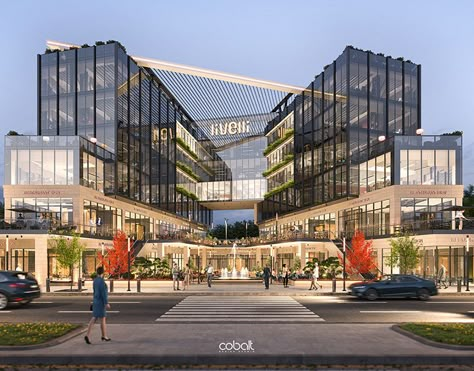 Mall Architecture, Mall Facade, Shopping Mall Design, Plaza Design, New Cairo, Commercial And Office Architecture, Bawah Air, Strip Mall, Commercial Complex