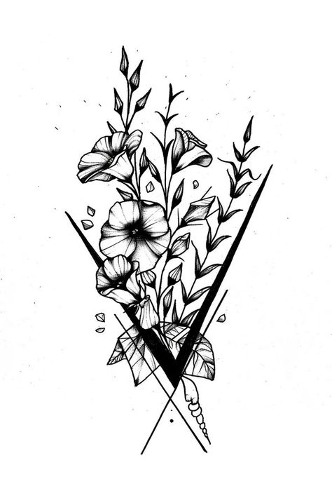 Tattoo idea: tattoo sketch Meadow A field of wildflowers swaying in Field Of Wildflowers, Idea Tattoo, New Tattoo Designs, Card Tattoo, Urban Park, Tattoo Sketch, Top Tattoos, Abstract Tattoo, Tiny Tattoos