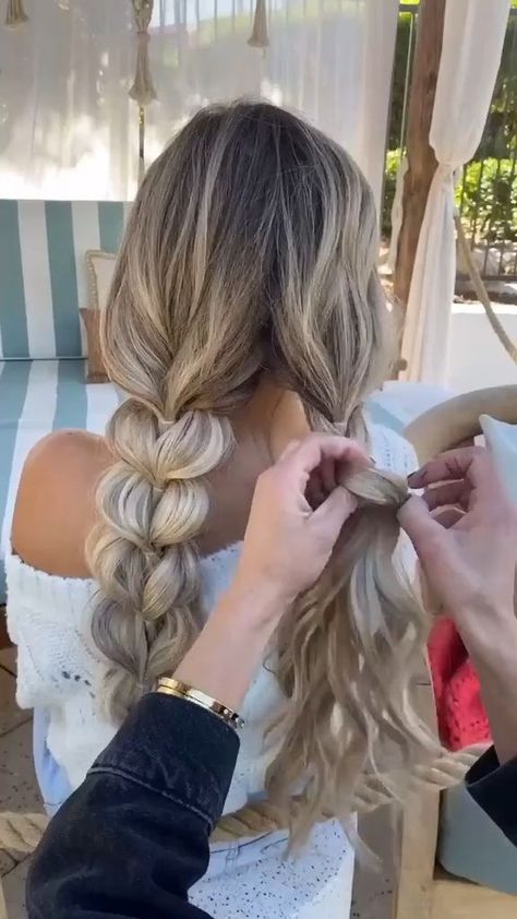 Amazing! [Video] | Hairdo for long hair, Western hairstyles, Hair tutorials for medium hair Braided Hairstyles All Hair, Hairstyle For Dark Brown Hair, Base Ball Cap Hairstyles, Braided Hairstyles For Photoshoot, Modest Prom Dresses 2022, Amazing Hairstyles For Long Hair, Western Hair Styles For Long Hair, Reverse Bubble Braid, Hair By Chrissy Braids