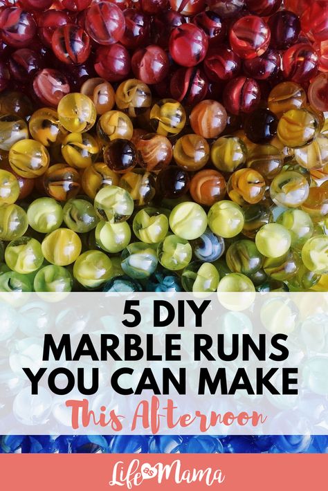 5 DIY Marble Runs You Can Make This Afternoon #marblerun #diy #learningactivities #stem #steam #steamactivities #stemactivities Marble Runs, Diy Marble, Marble Run, Diy Wall Shelves, Handmade Beauty Products, Diy Hanging, Diy Tips, Mason Jar Diy, Mason Jar Crafts