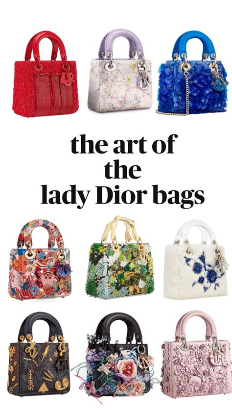 Lady Dior Bags, Luxury Bag Brands, Sparkly Bag, Fancy Purses, Aesthetic Clothing Stores, Luxury Bags Collection, Handbag Essentials, Expensive Handbags, Girly Bags