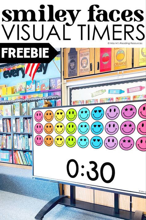 Smiley Face Classroom Decor, Classroom Timer, Transition Ideas, Transition Activities, Shape Activities, Shape Activities Preschool, Free Teacher Resources, Kindergarten Reading Activities, Fun Math Activities